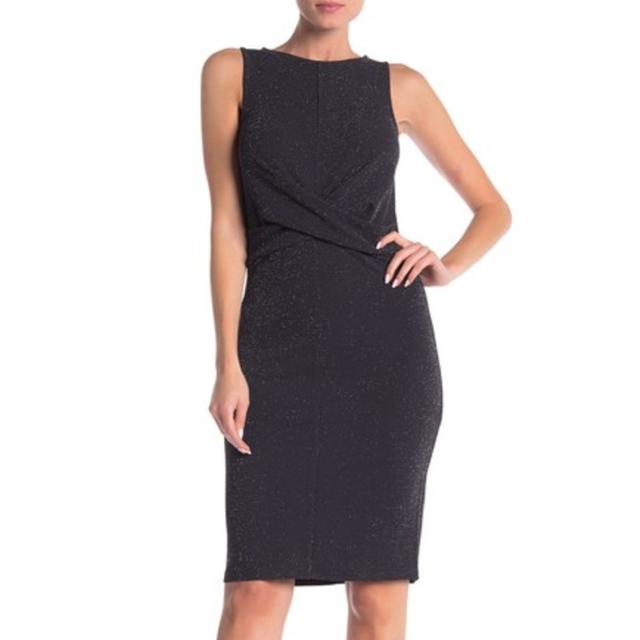 free press Dresses & Skirts - NWT Nordstrom Metallic Wrap Cocktail Midi Dress M